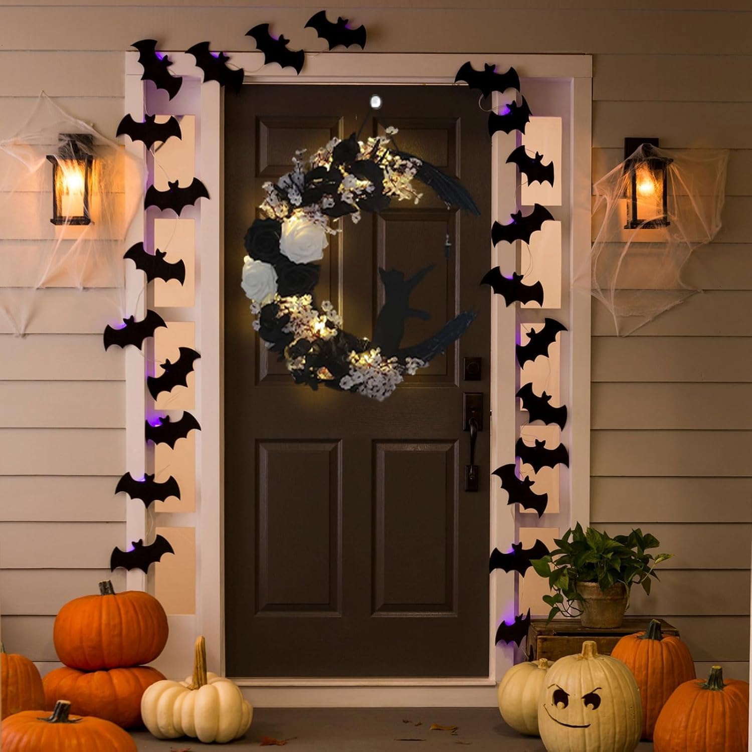 Gift-worthy Halloween wreath for front door decor