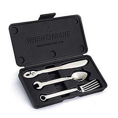 Tool fork knife spoon with heavy duty ABS storage case