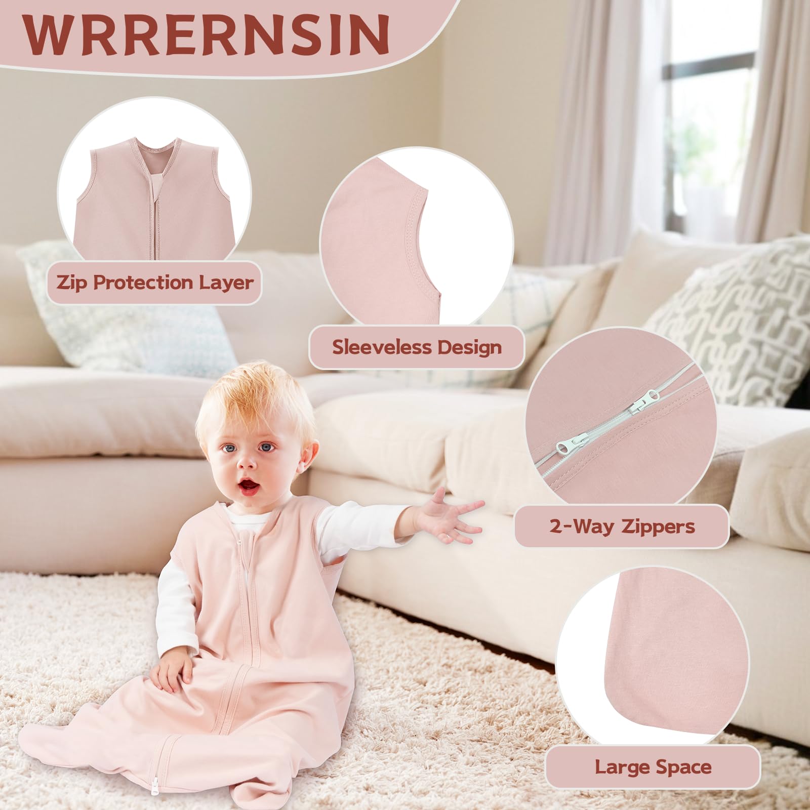 Wrrernsin sleep sack size S 0-6 months length 26.4 inches