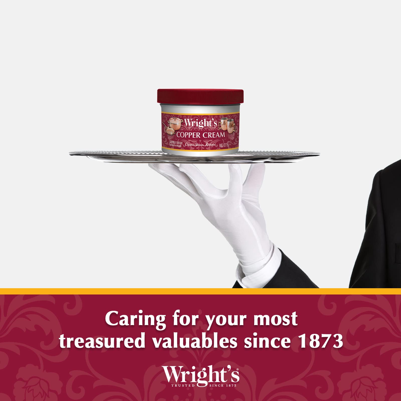 polishing cloth included with Wright's by Weiman cleaner