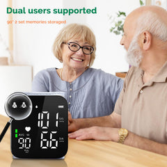 Wrist BP monitor memory slots for dual users 180 total