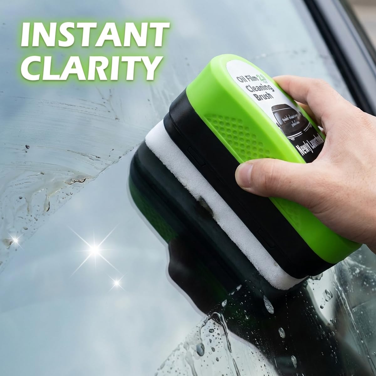 Compact travel-ready cleaning brush in car glove box