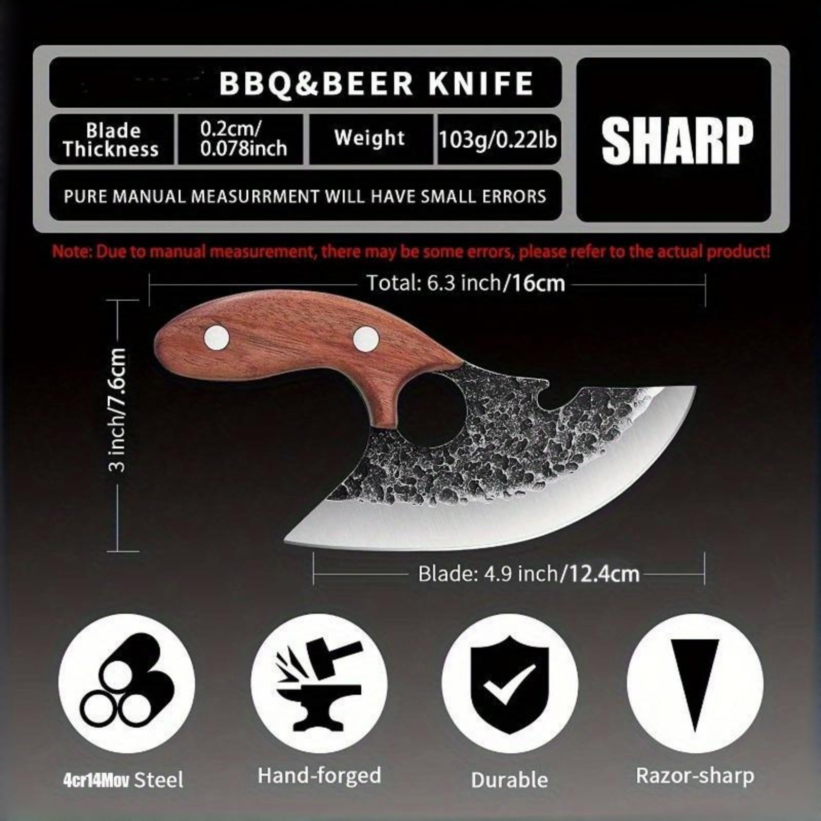 Wruhamd Viking boning knife
