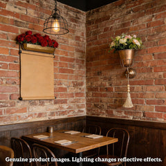 Rust-resistant screws included for wall mounting