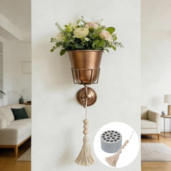 WRYLCYH wall vase metal wall planter mounted indoors