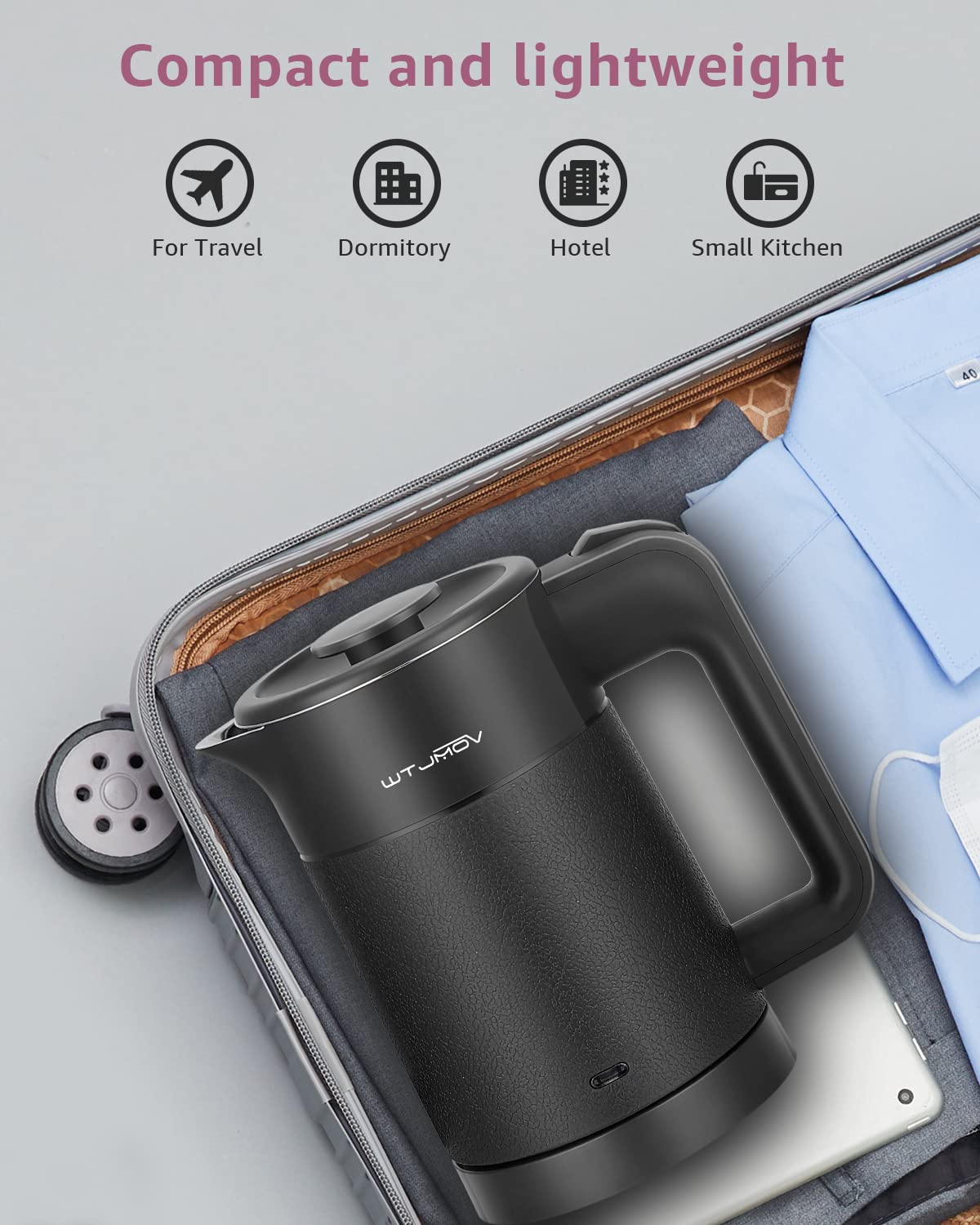 Separate lid WTJMOV kettle easy filling cleaning