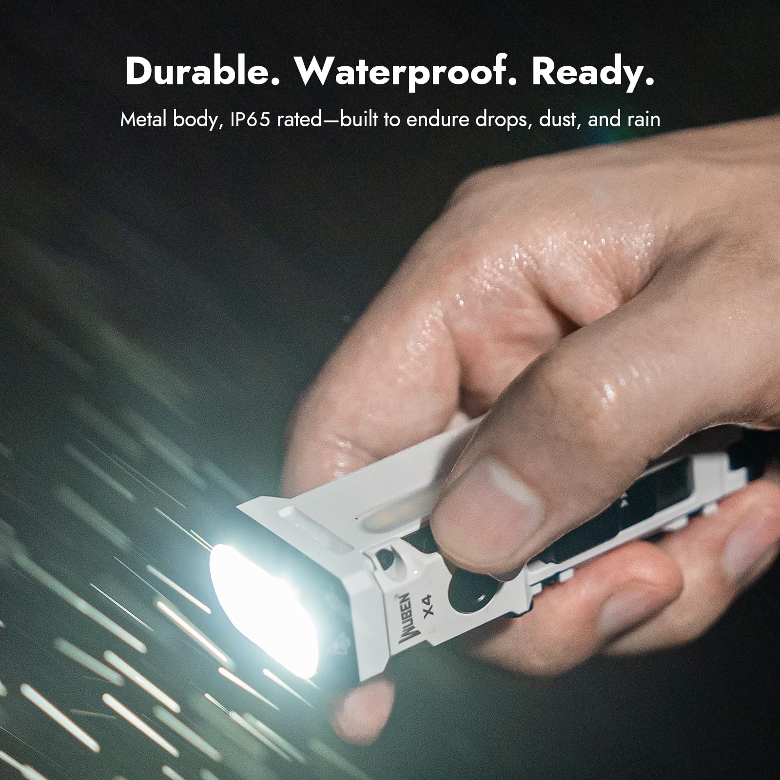 WUBEN X4 USB-C charging port with built-in battery