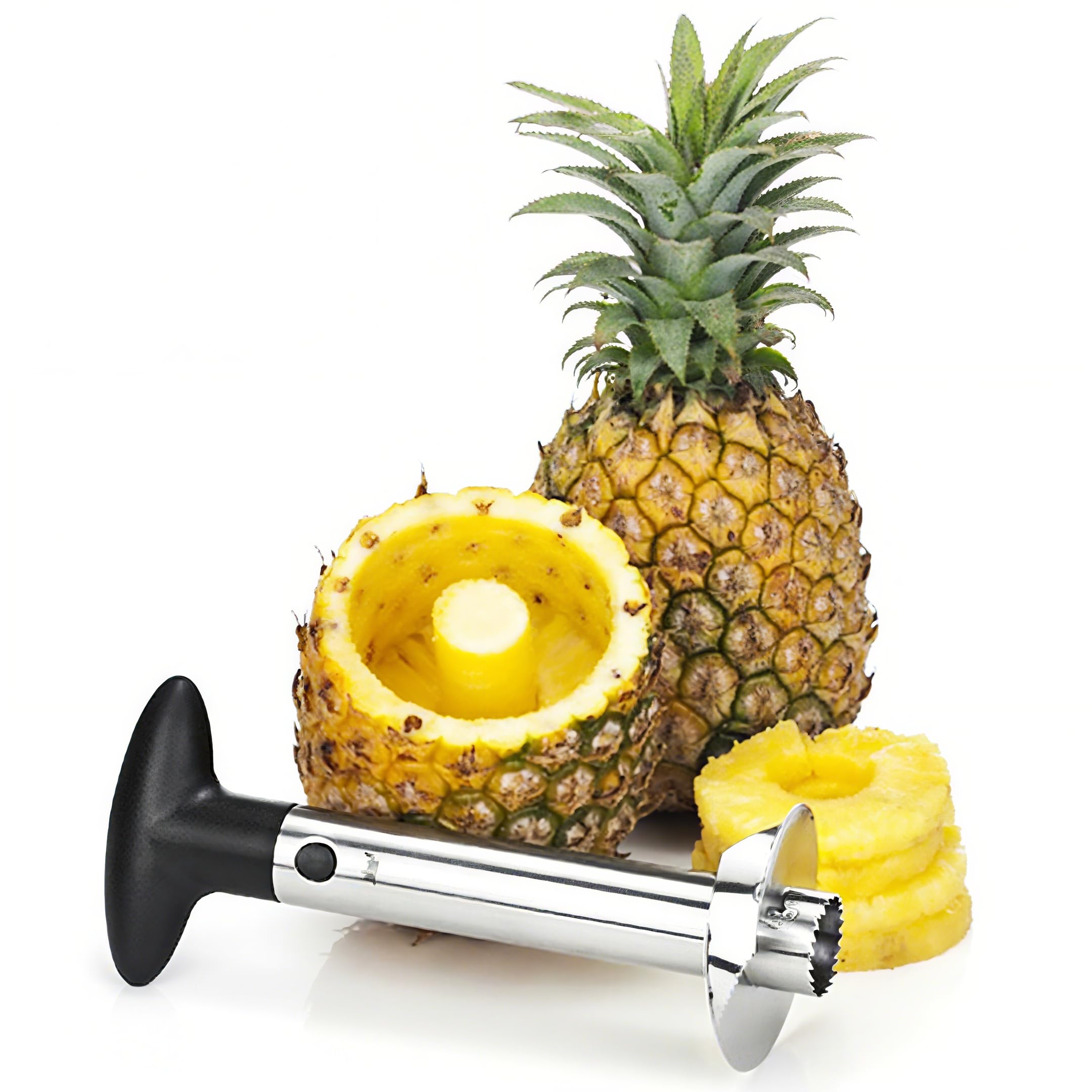 WYDDDARY pineapple corer slicer stainless steel blade plastic handle