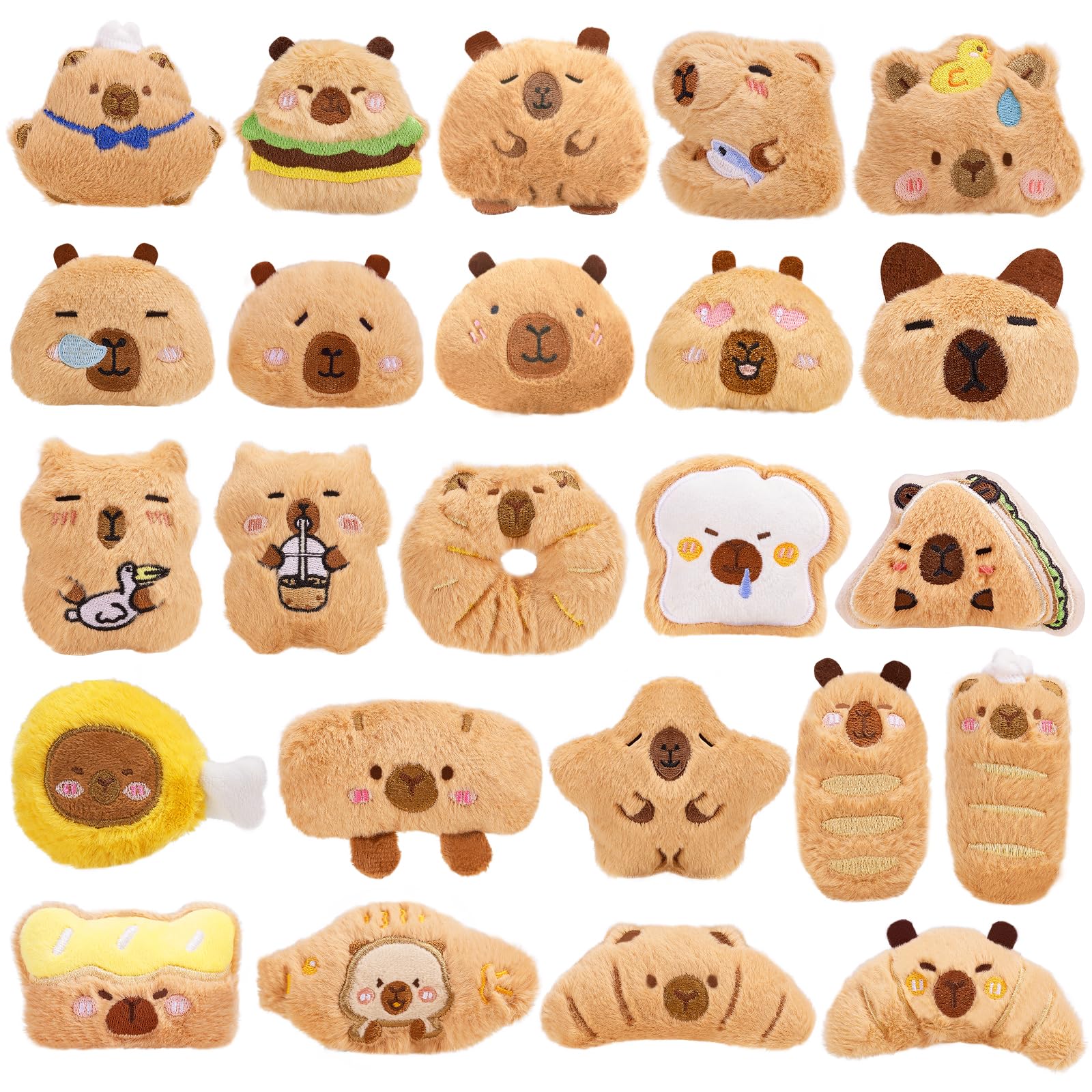 WYZOID plush keychains bulk set 24 designs for kids