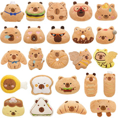 WYZOID 24PCS Kids Plush Keychains Bulk 24 designs plush charms