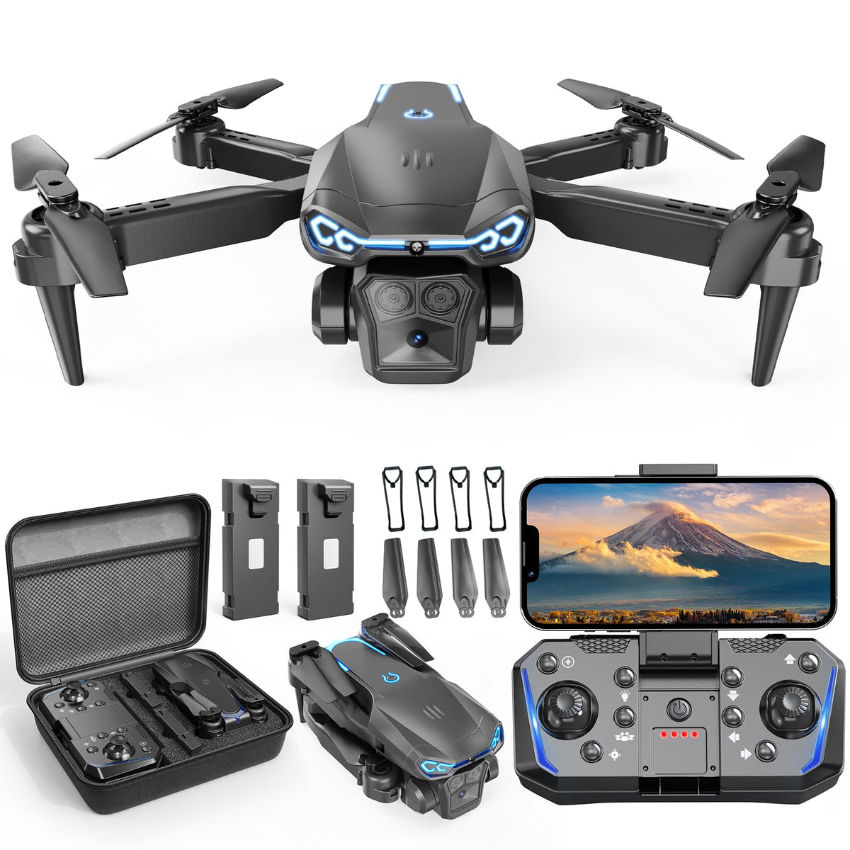 X-shop foldable drone with 1080P camera for beginners
