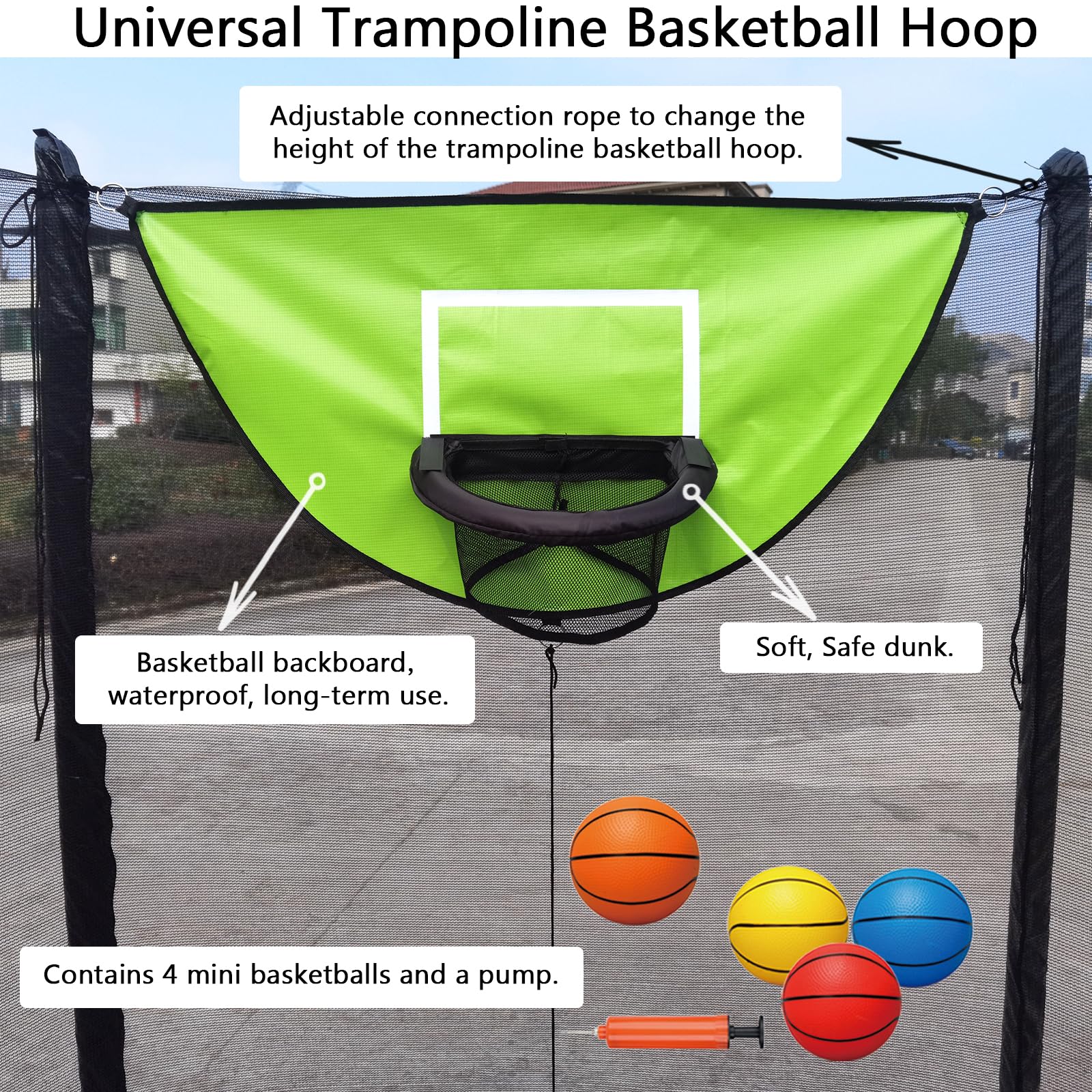 XATAMIO four mini basketballs included