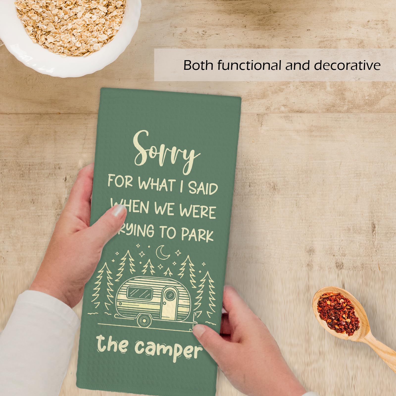 RV owners campers hikers gift towel decorative