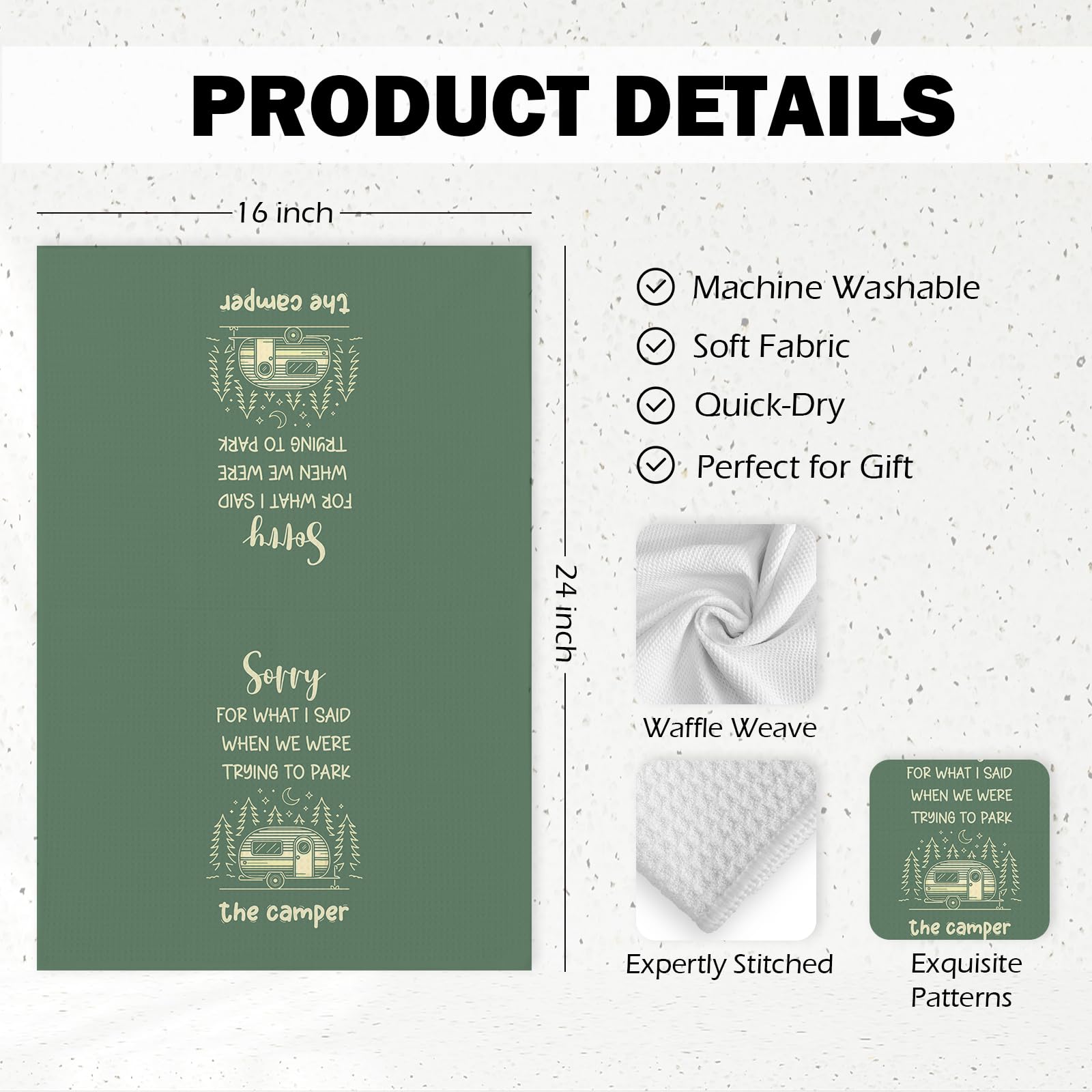 Machine washable or hand wash towel care