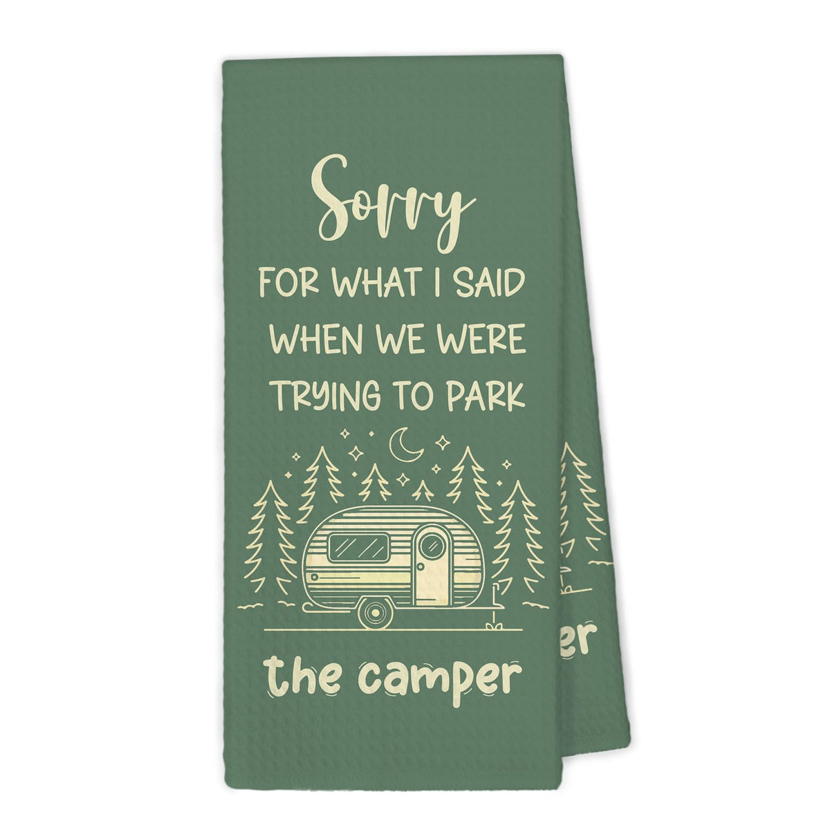 XBBMGG kitchen towels green camper design 16x24 inches