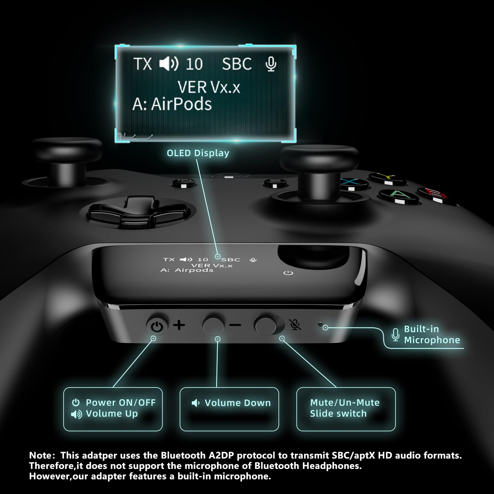 Xbox One X|S Elite 2 controller adapter close up