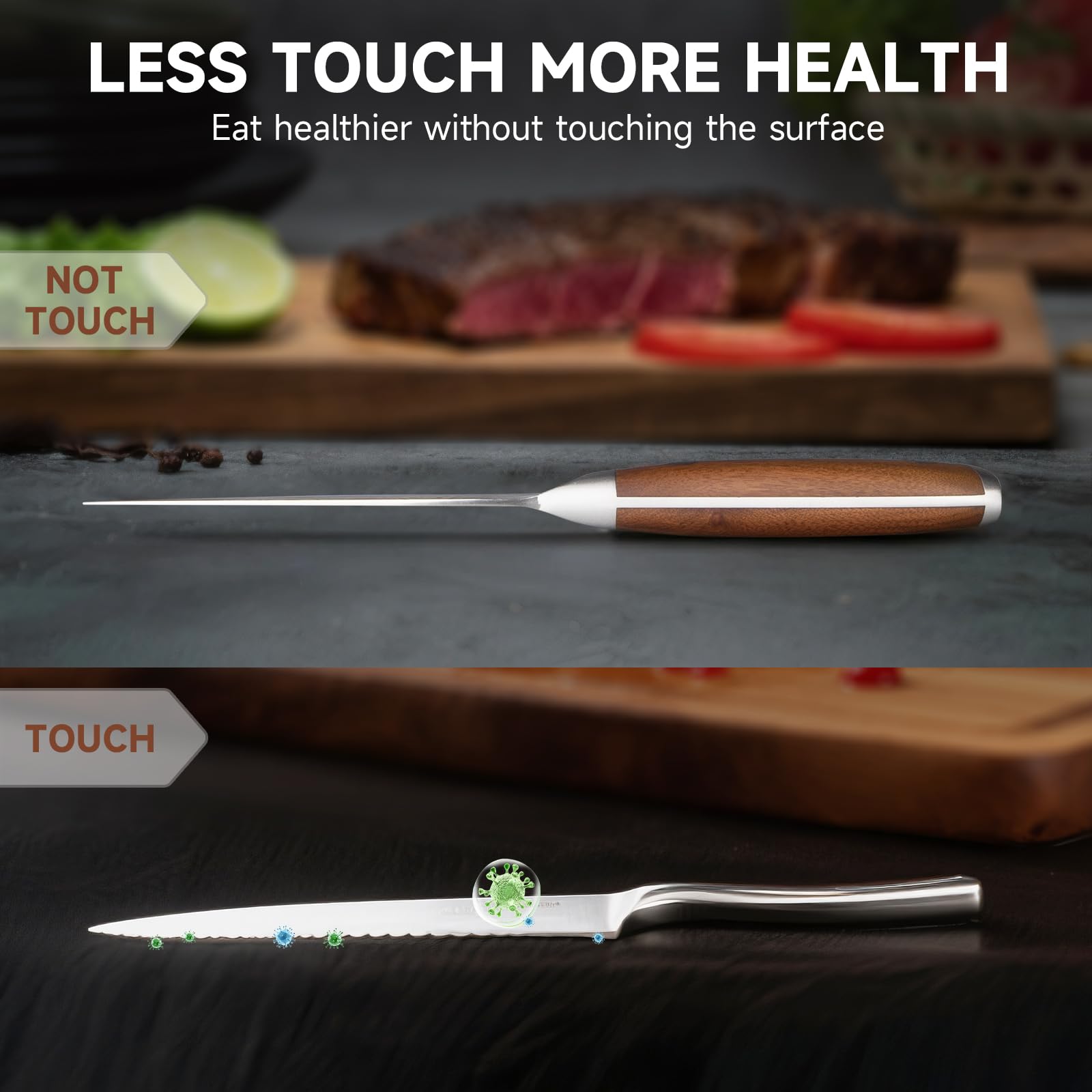 4.5 inch blade steak knife Ebony handle