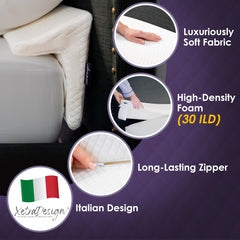 XetraDesign Bed Wedge Pillow Twin size with removable cover