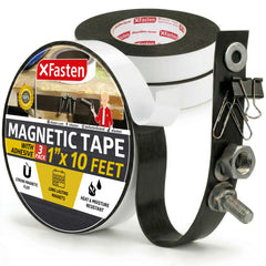 XFasten magnetic tape roll 1 inch wide and 10 feet long