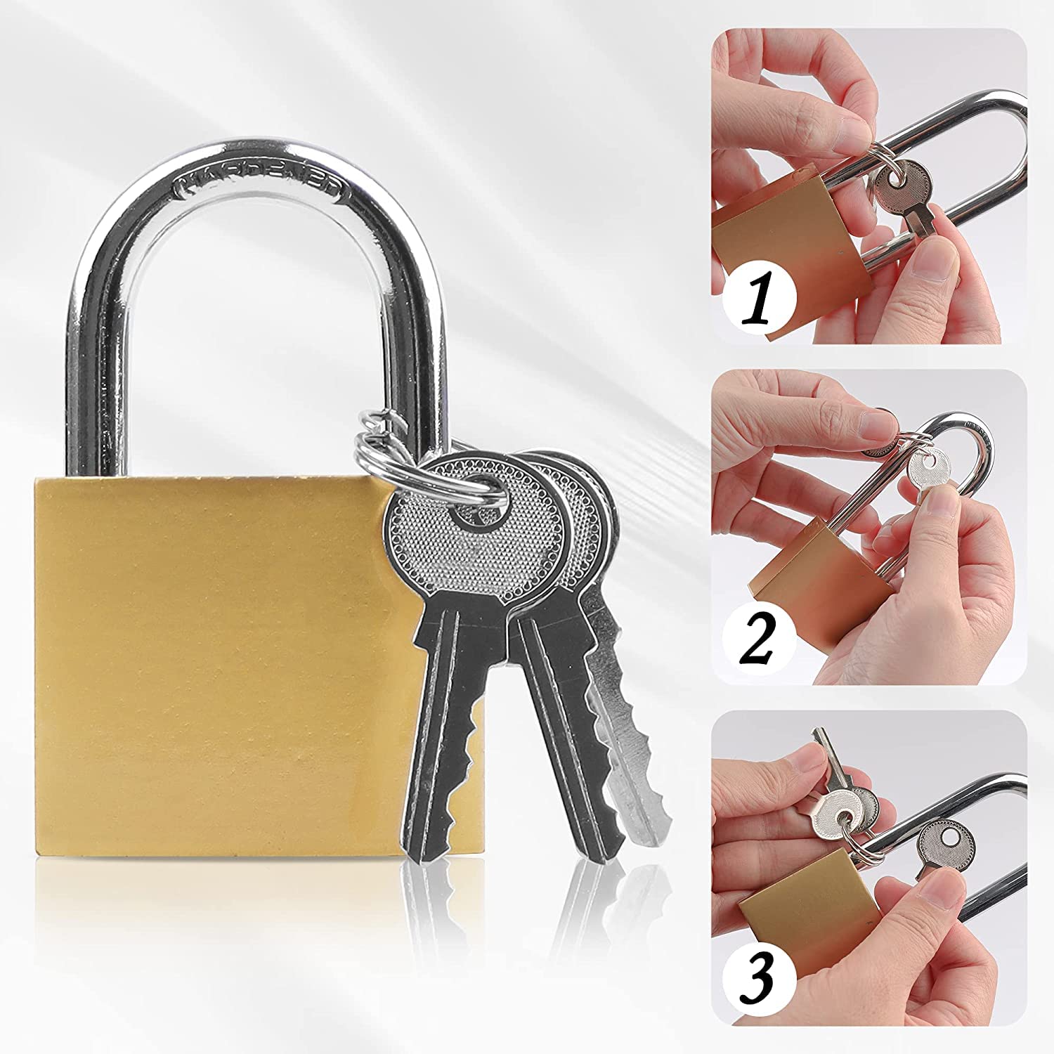 Two padlocks with keys included XFJSAK