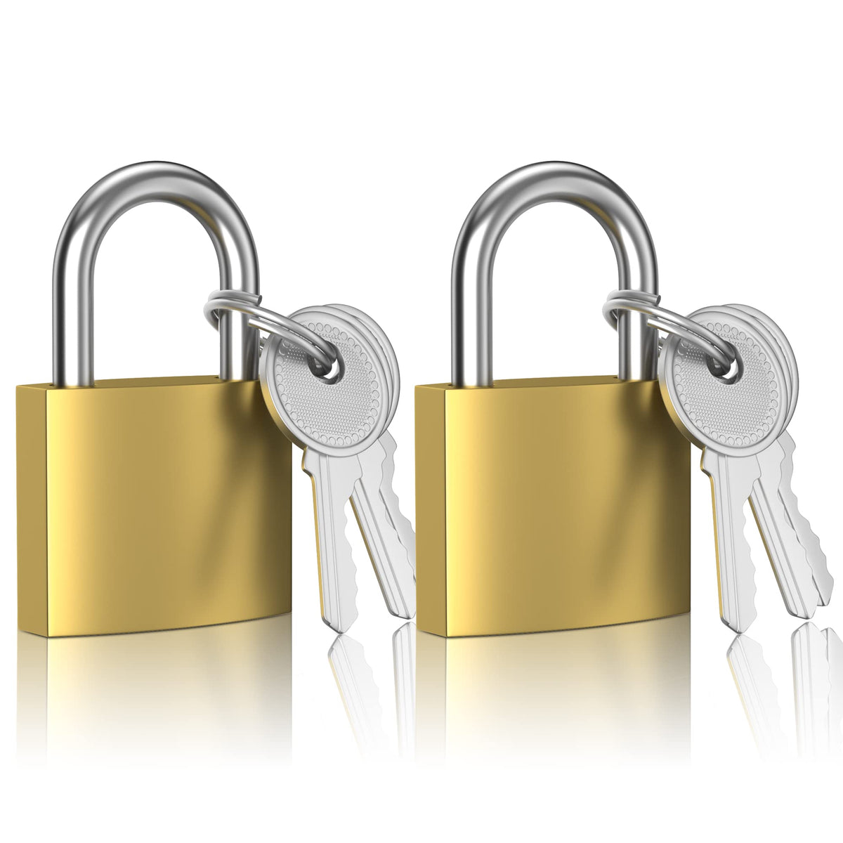 XFJSAK padlocks 32mm gold 2 pack