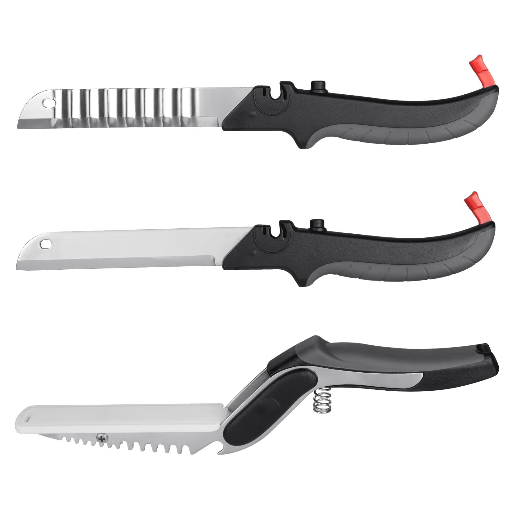 Interchangeable straight blade for slicing tomatoes and cheese