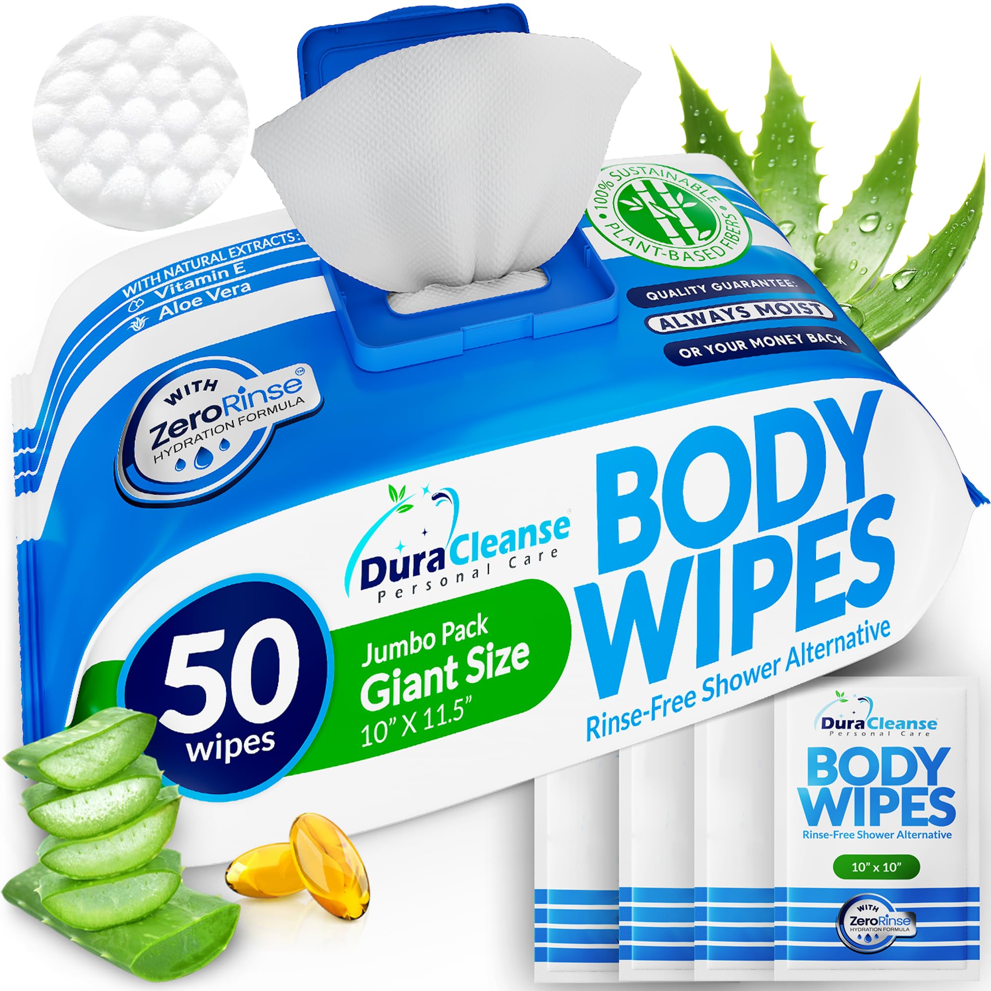 XL Body Wipes Adults No Rinse product image