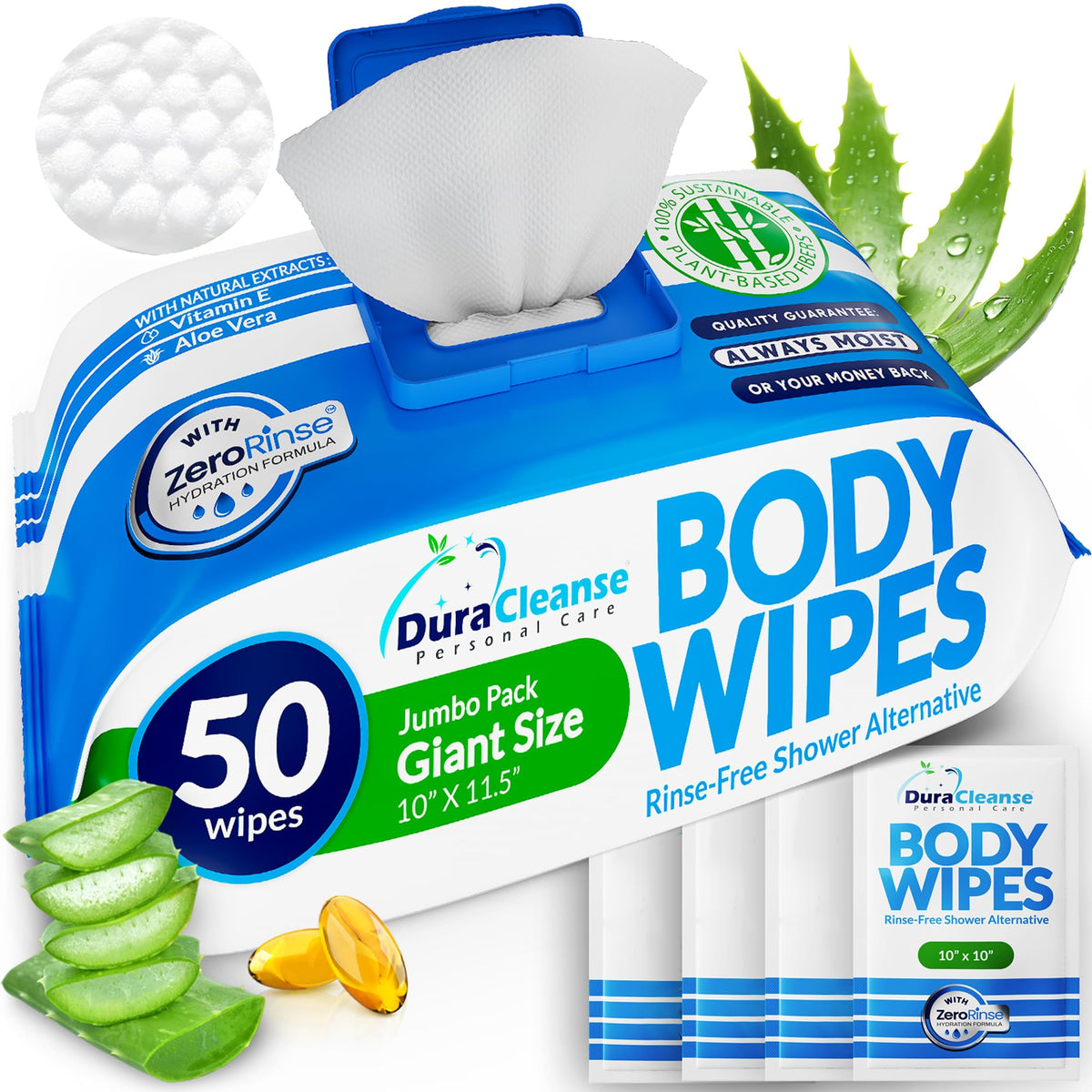 XL Body Wipes Adults No Rinse product image