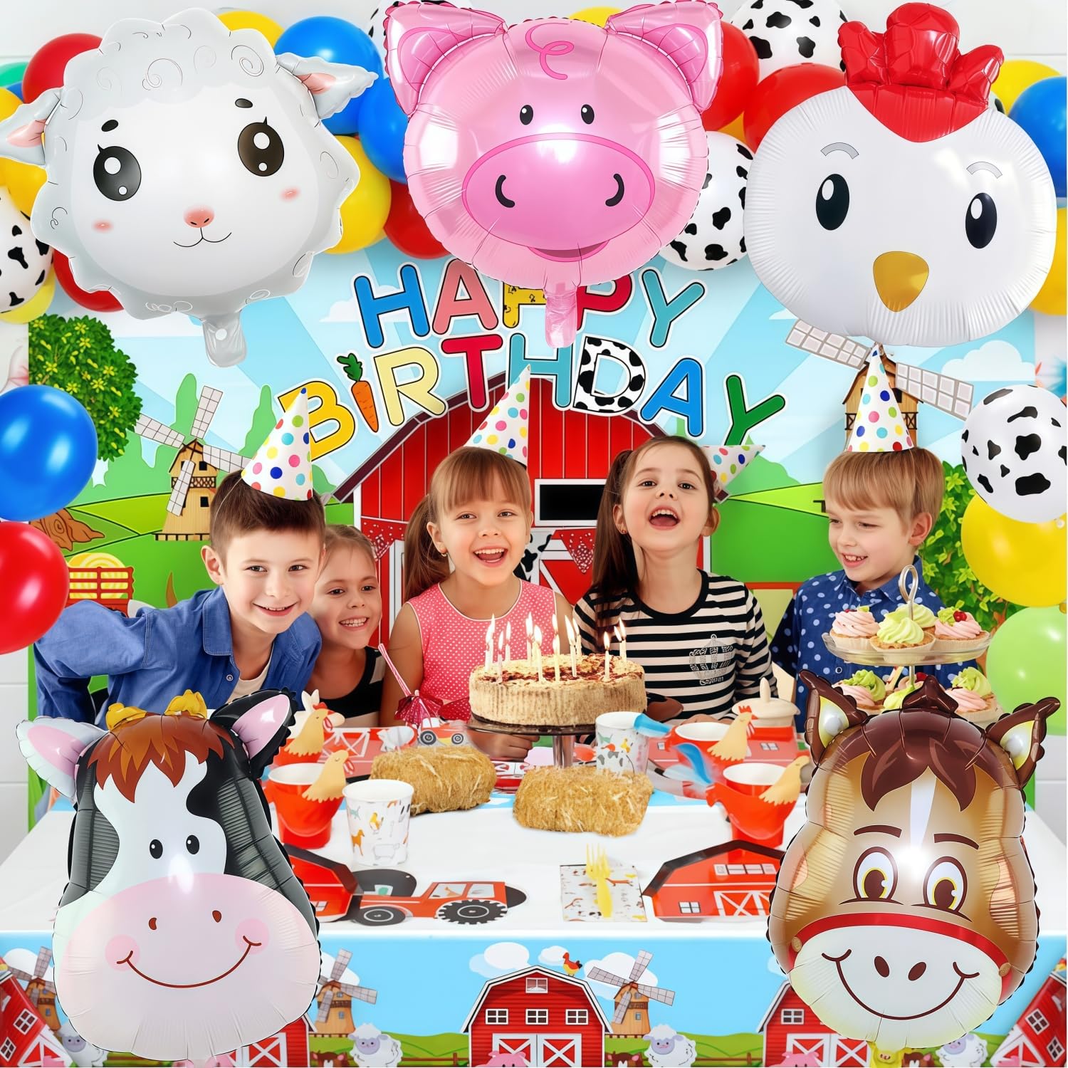 Cow balloon 24.8 x 17.7 inches from XLENGO farm animals