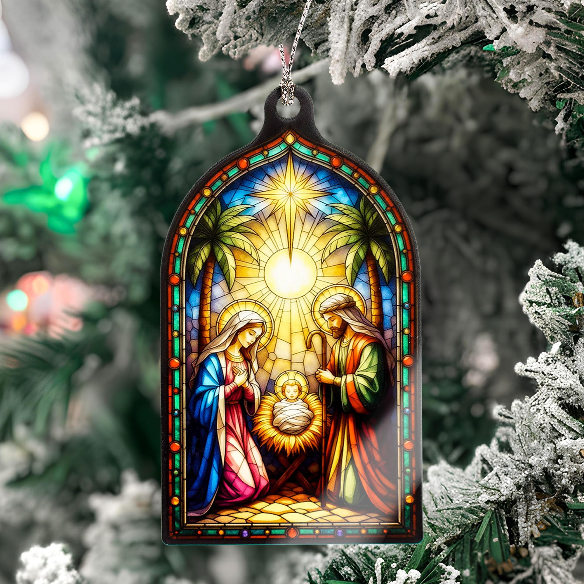 Ready to gift Christmas Ornament 2025 packaging with story card