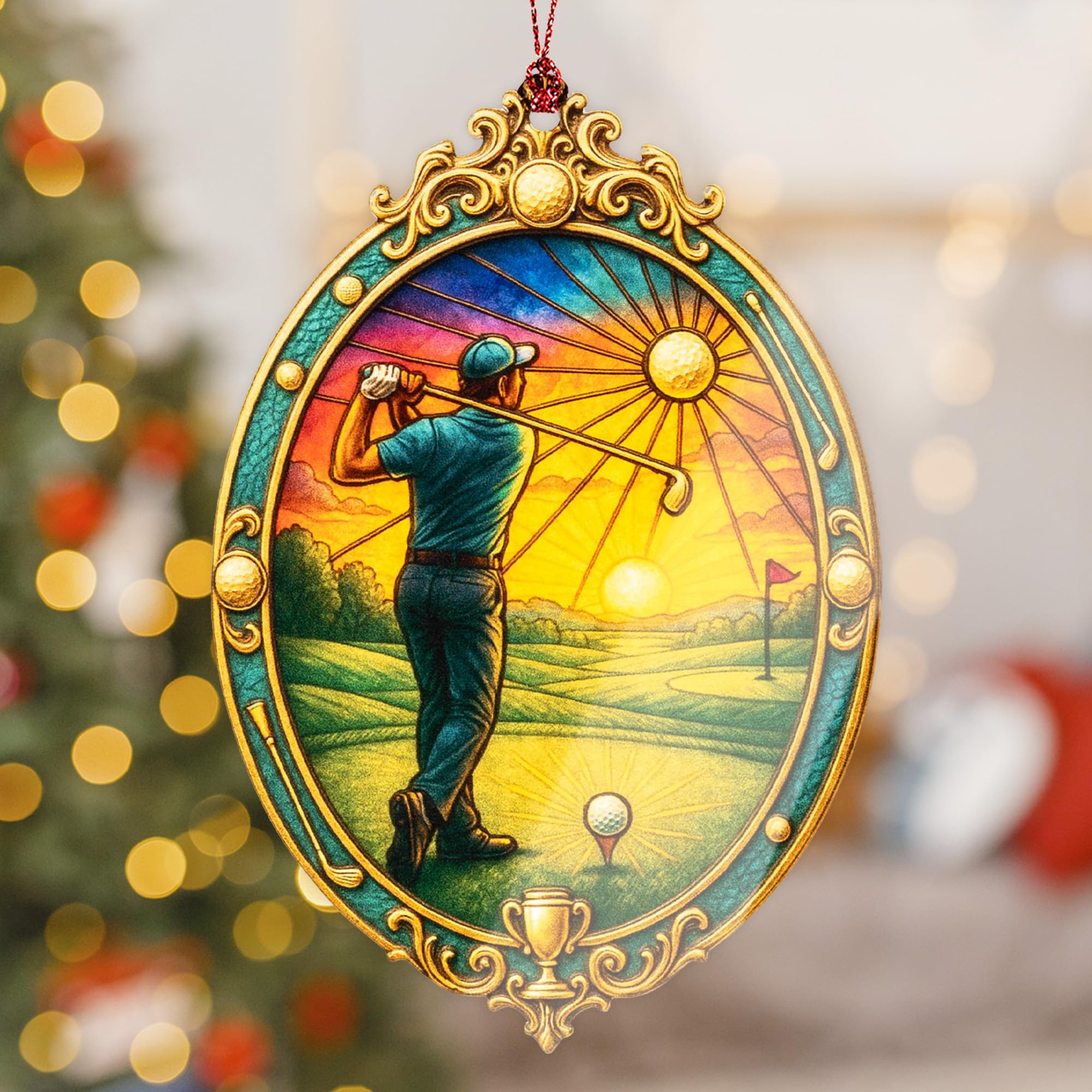 Elegant packaging and story card for ready to gift ornament
