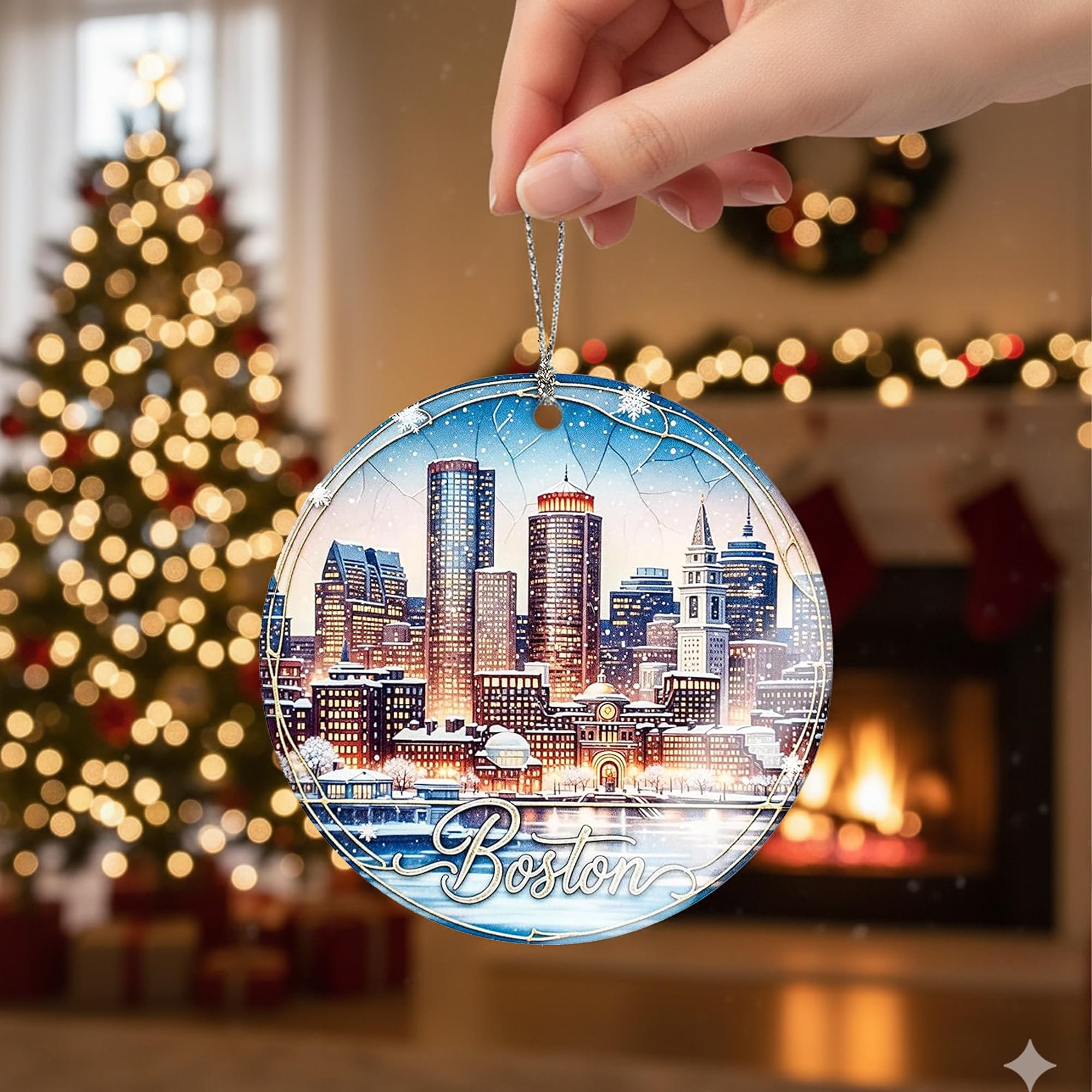 Xmas Tree Funny Decoration close up ornament