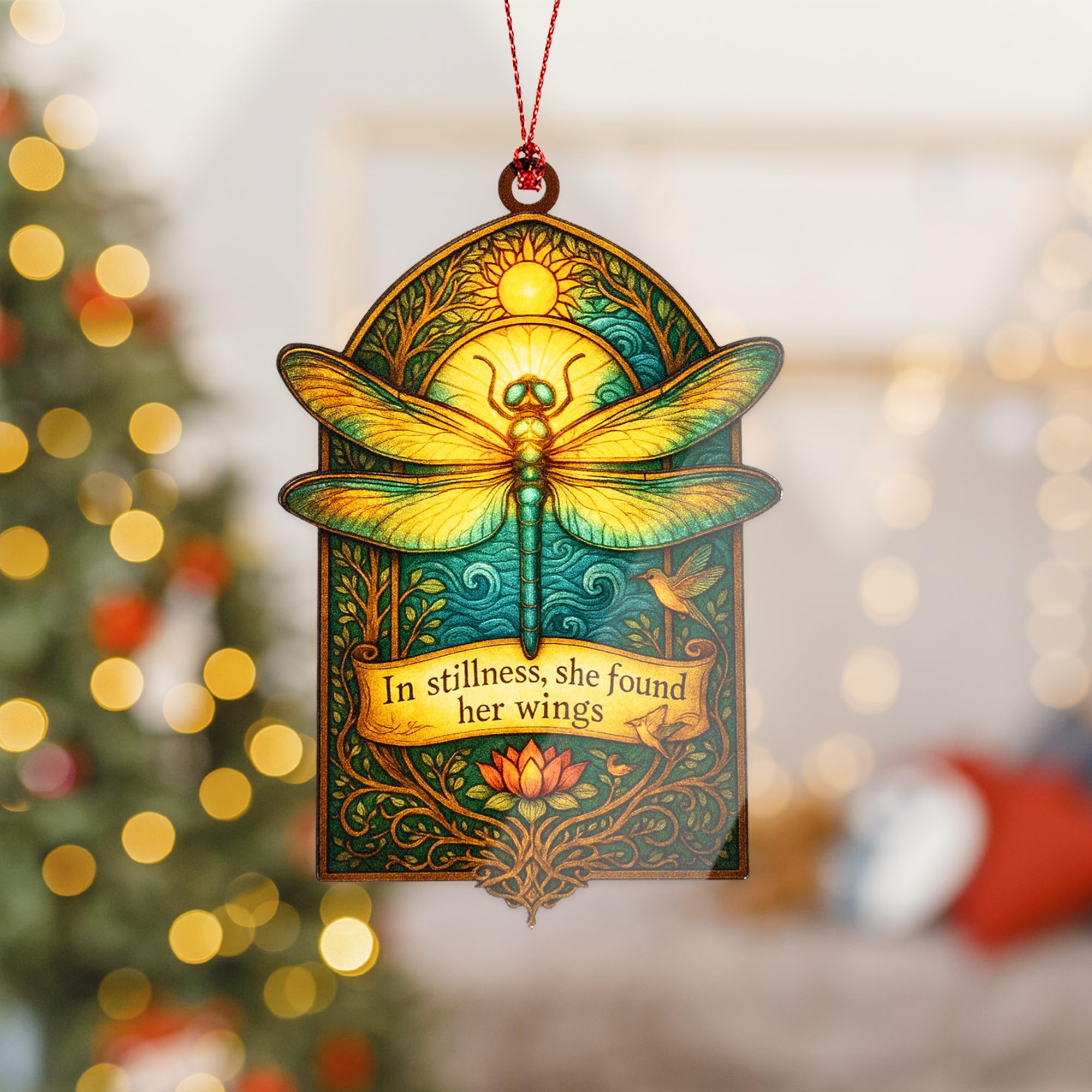 Dagonfly ornament white elephant gifts style