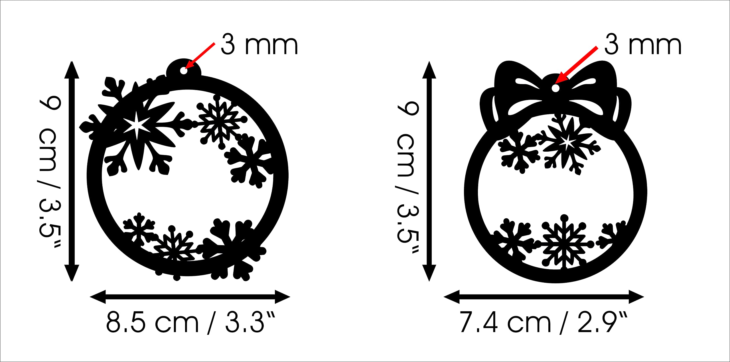 Xmas tree name ornament suitable for stockings