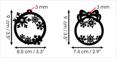 Xmas tree name ornament suitable for stockings