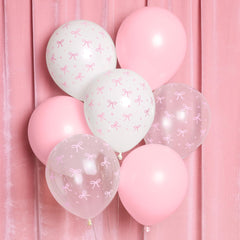 xo Fetti latex bow balloons 24 pack 12 inch