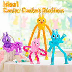 XONTEUS Pop Tubes Bunny Travel Toys yellow color image