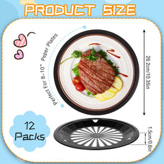 XPAPOV 10 inch black plate holder for meals