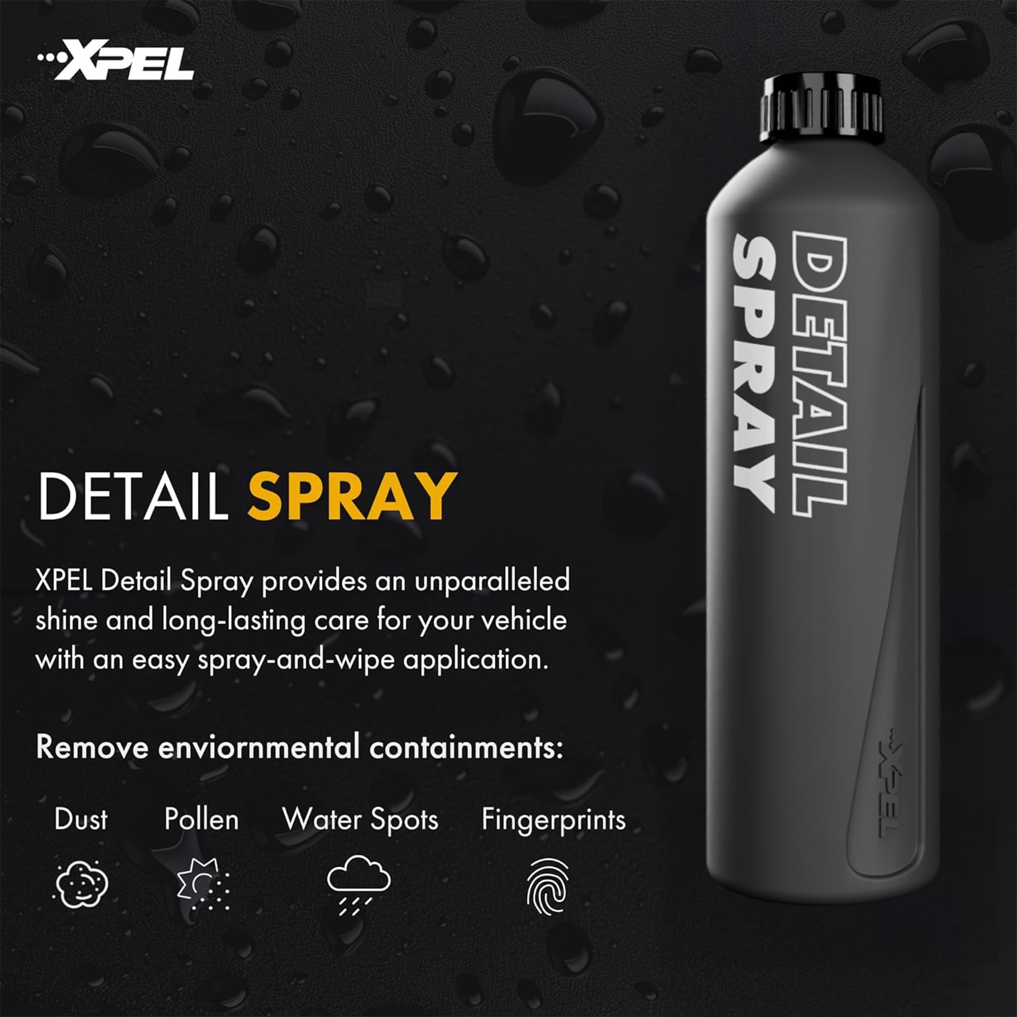Waterless detailing with XPEL Detail Spray exterior use