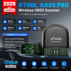 XTOOL AD20 Pro OBD2 Scanner full system diagnostics interface