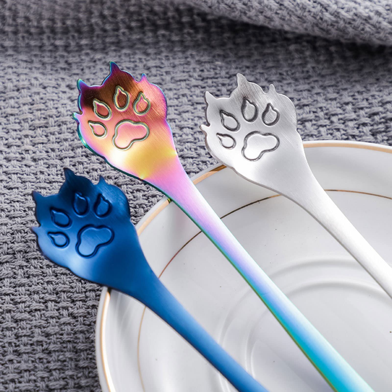 XUYUH cat paw spoon rose golden color