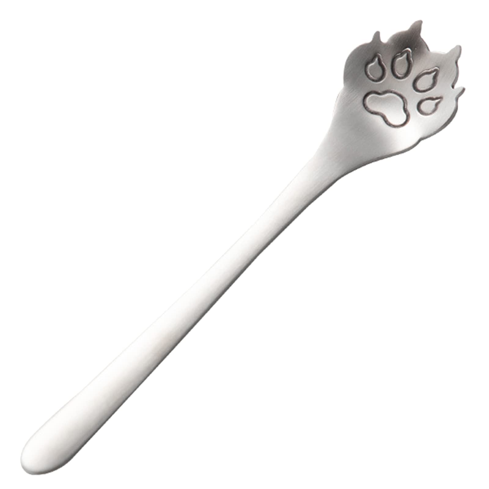 XUYUH cat paw spoon silver finish 15x3 cm