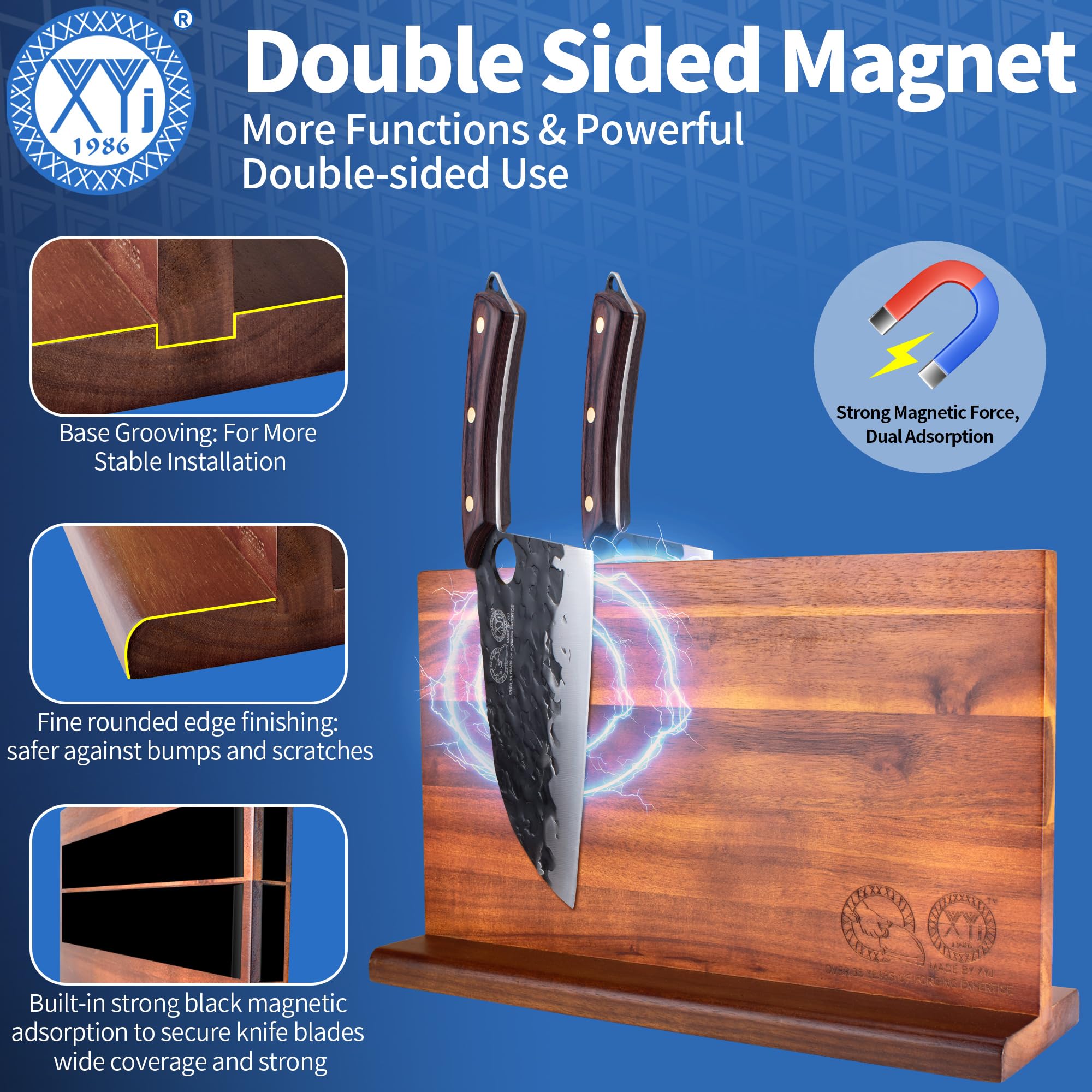 XYJ cutting board included with knife set
