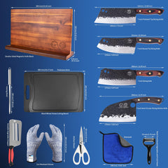 XYJ high carbon steel blade kitchen knife