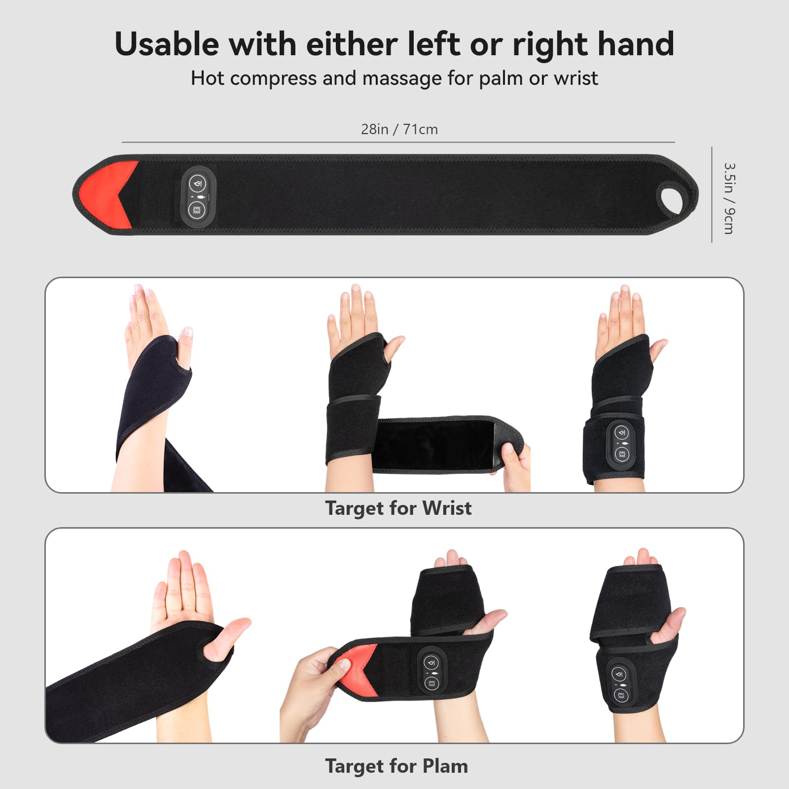 Cordless heating pad designed for driving and working