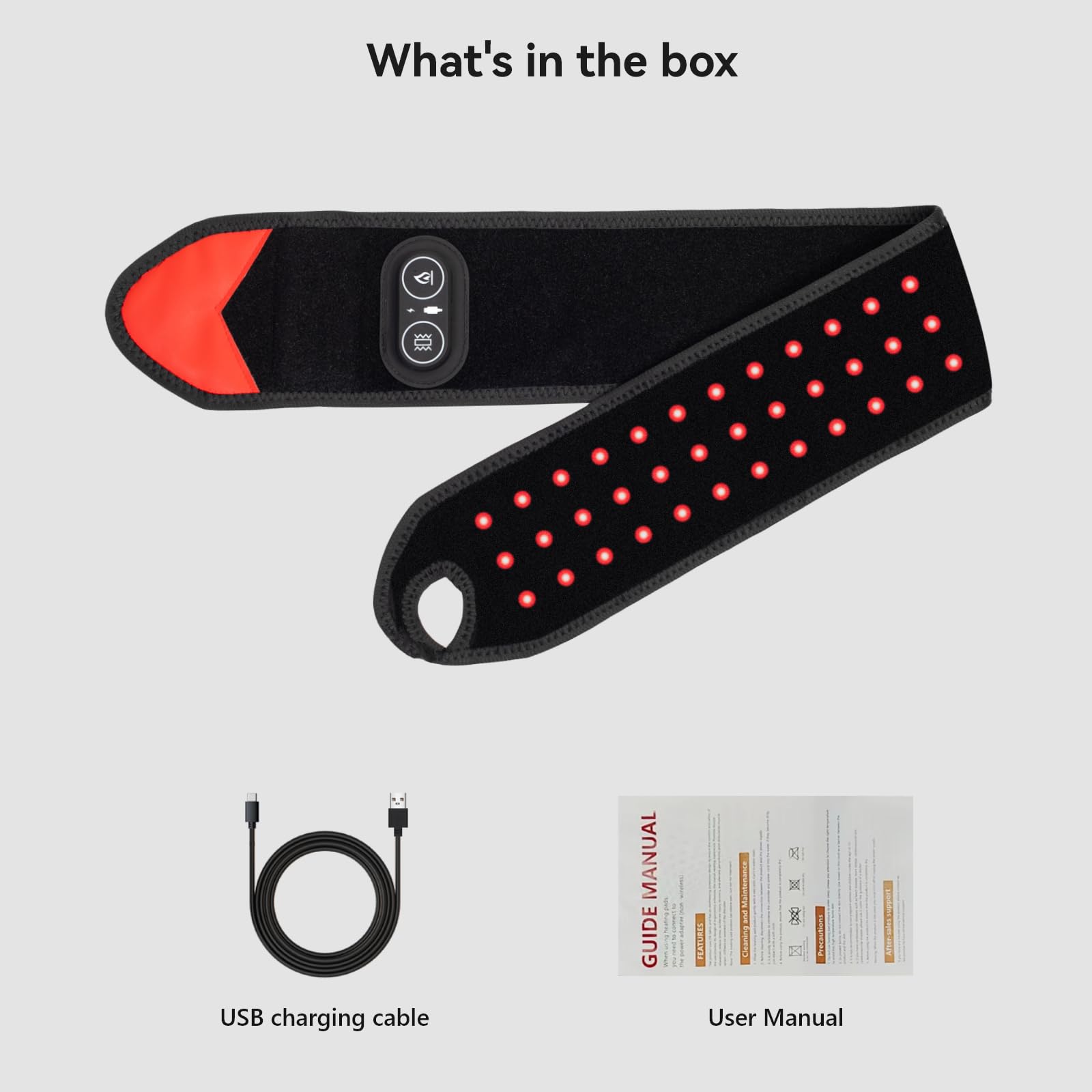 Easy to use two button control for Yabuu heating pad