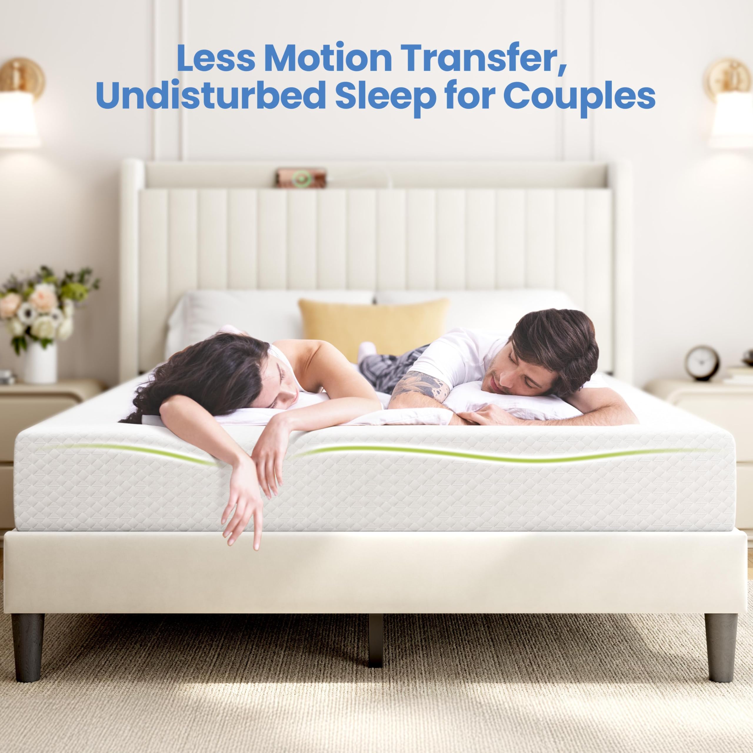 Cooling gel upper layers Yaheetech twin mattress
