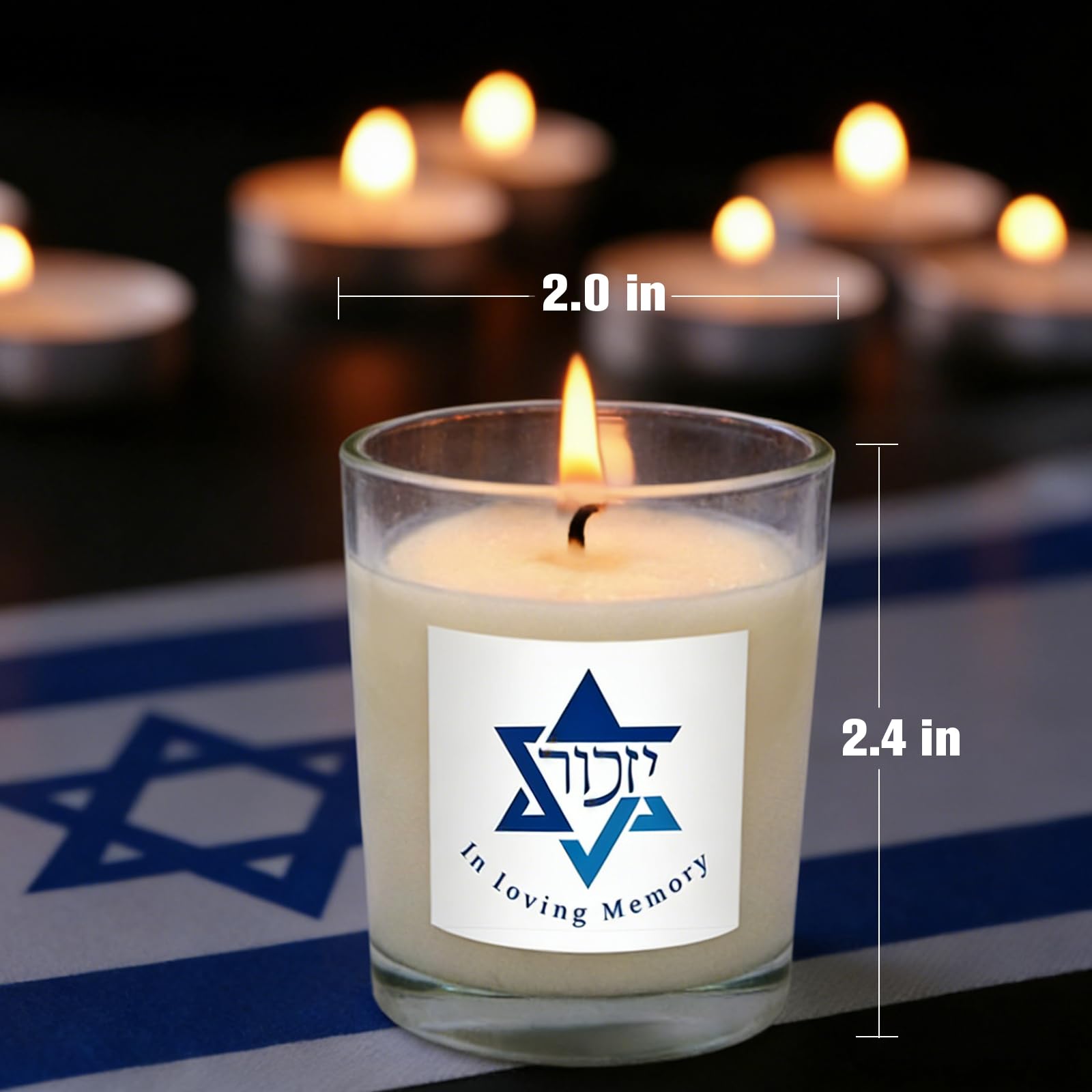 Yahrzeit candle 6-pack for remembrance collection