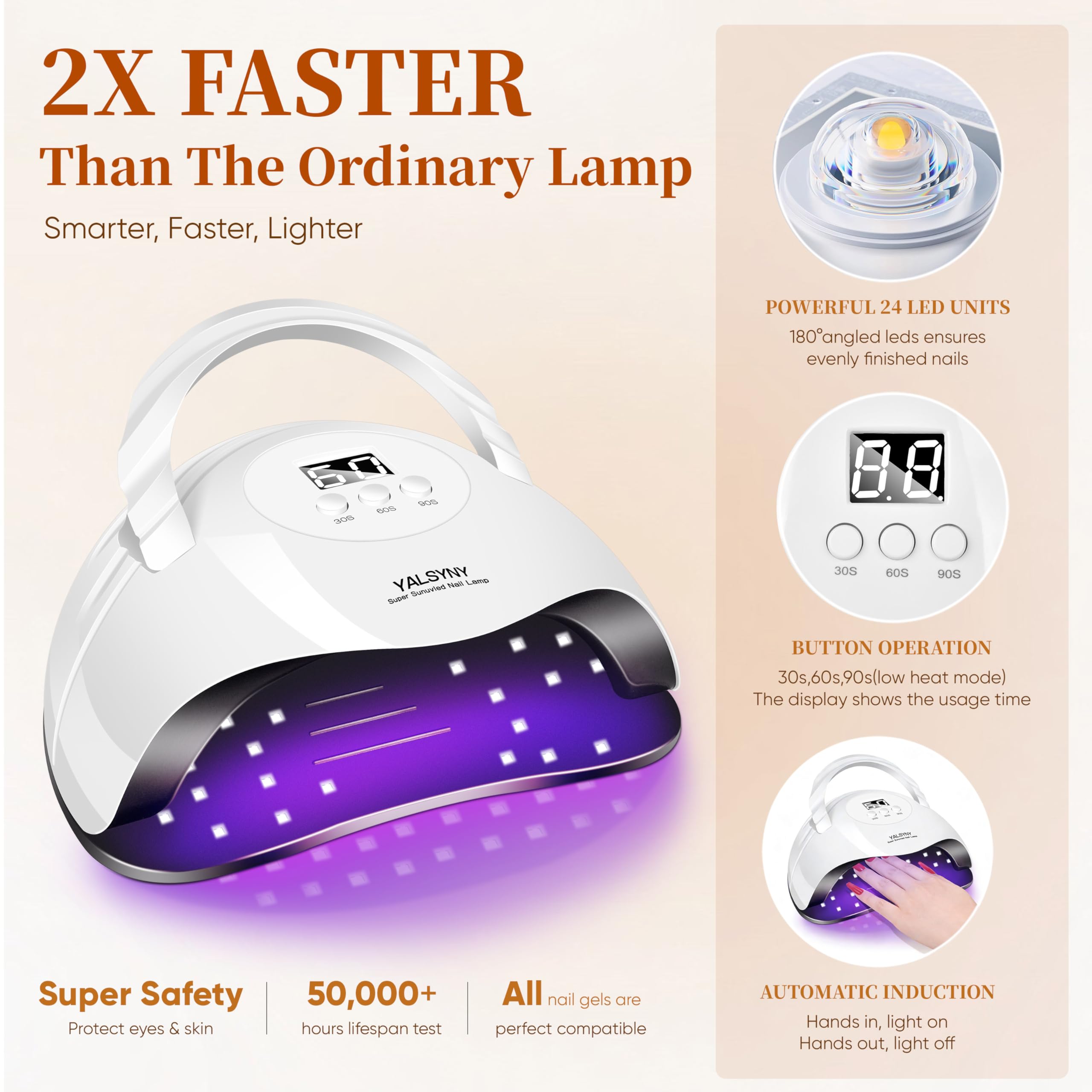 Home use setup of YALSYNY nail polish kit