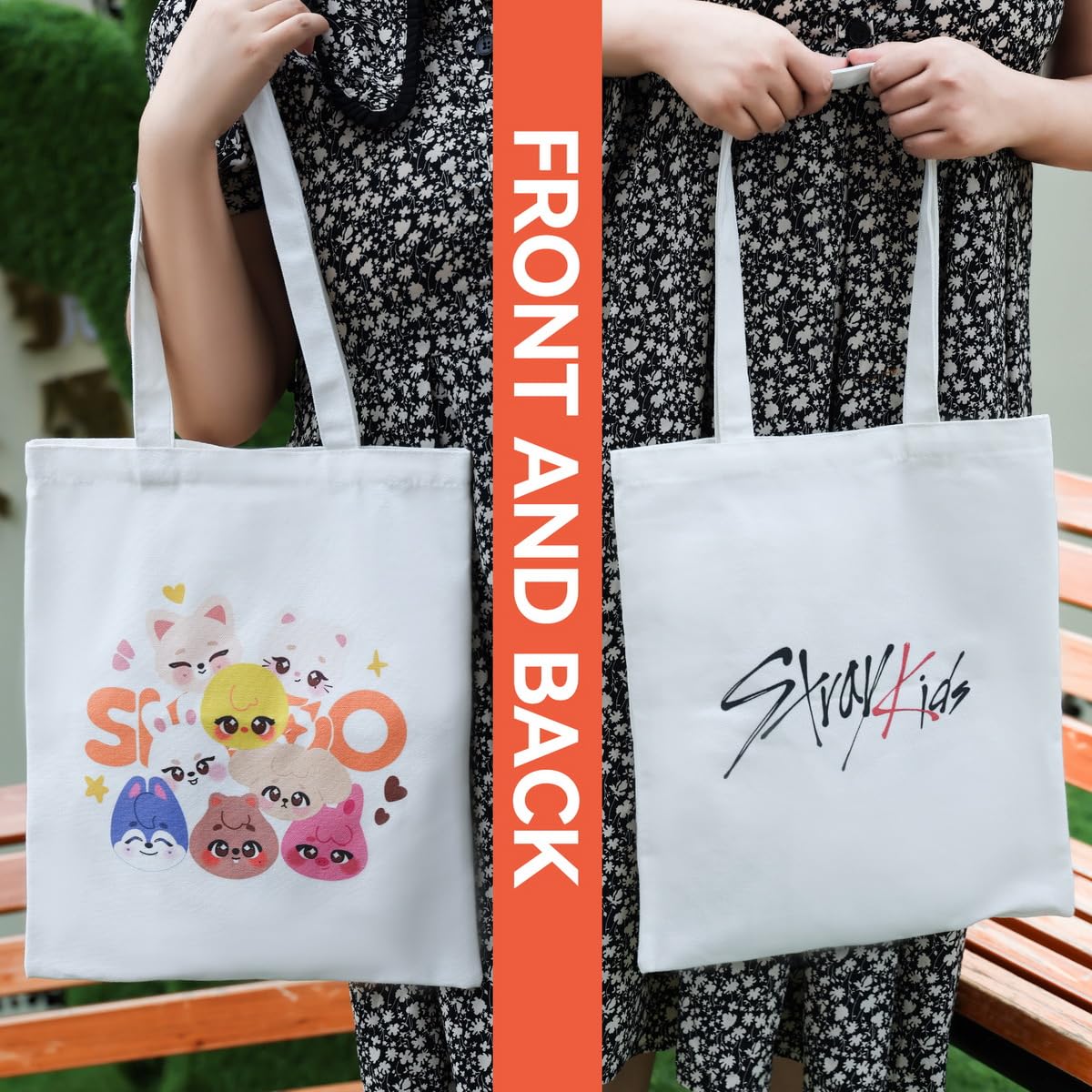 Yanmzmin Stray Canvas Tote Bag size 32x38cm